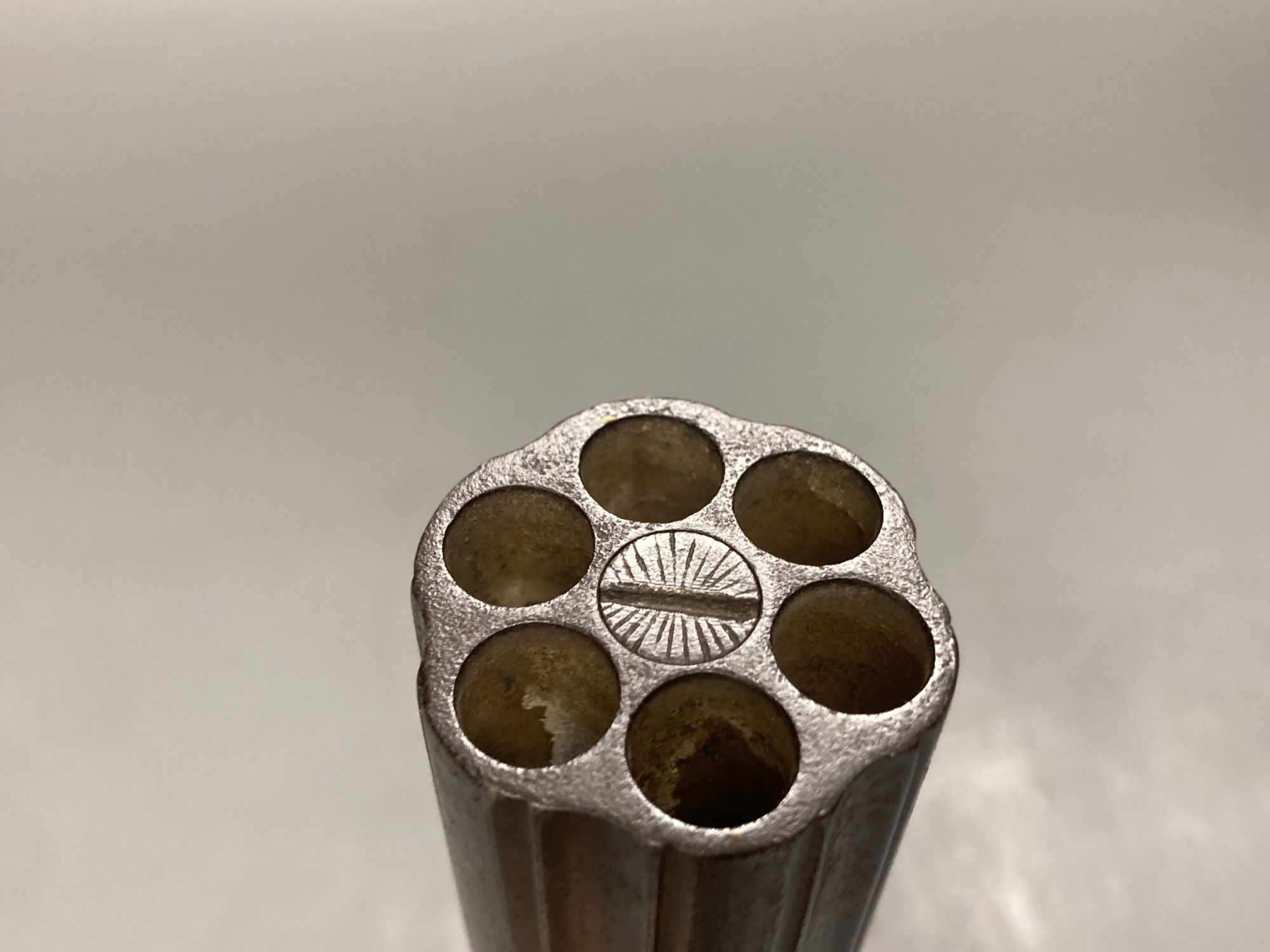 A 19th century six shot pepperbox revolver